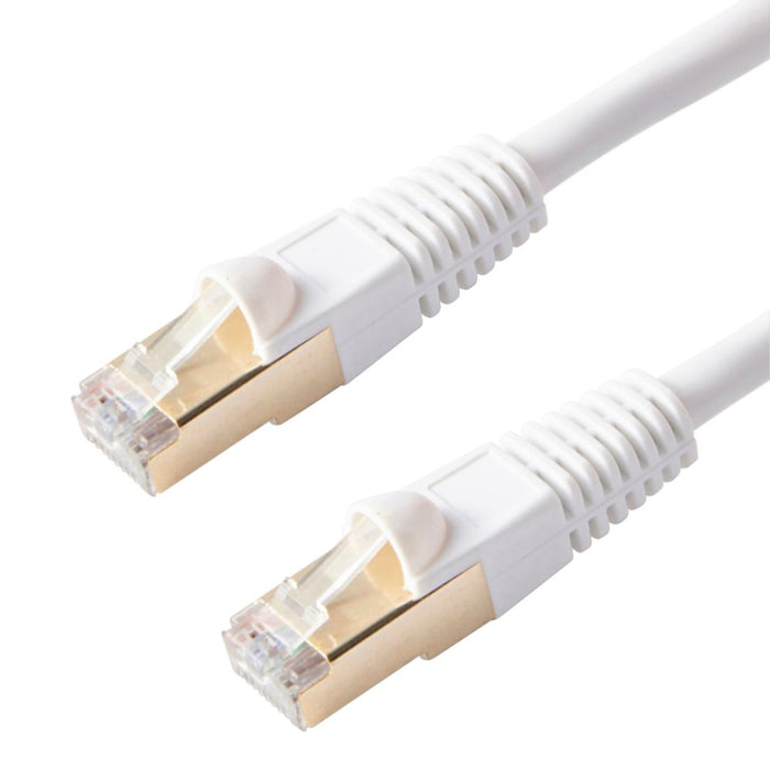 Kabel Ethernet RJ45 kat. 6 biały nieekranowany 2 m
