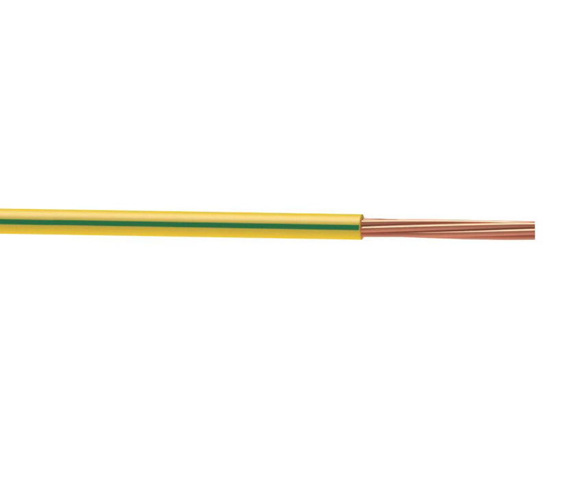 Przewód do rurki kablowej Time 6491X 16 mm² 1-żyłowy zielono-żółty bęben 50 m