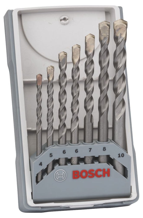 Bosch, brocas para mampostería CYL-3 con vástago recto, juego de 7 piezas