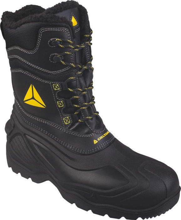 Chaussures de sécurité montantes sans métal Delta Plus Eskimo noires / jaunes pointure 44