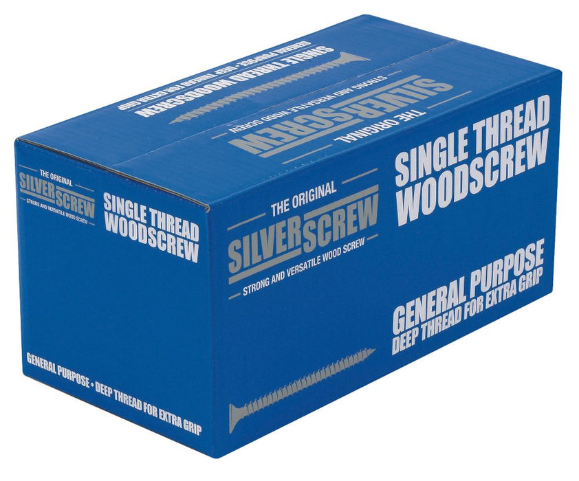 Tornillos autorroscantes multiuso PZ de doble avellanado Silverscrew, 4 mm x 40 mm, pack de 1000