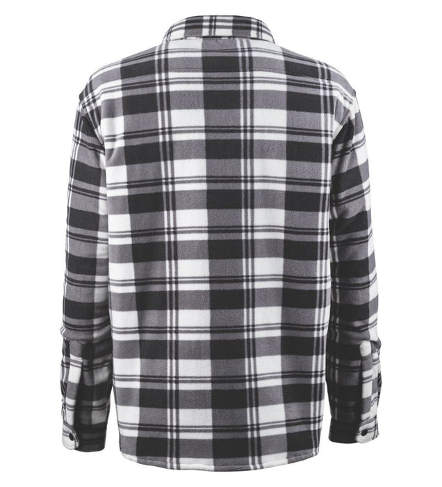 Scruffs, camisa acolchada a cuadros, negro/blanco/gris, talla XL (pecho 46")