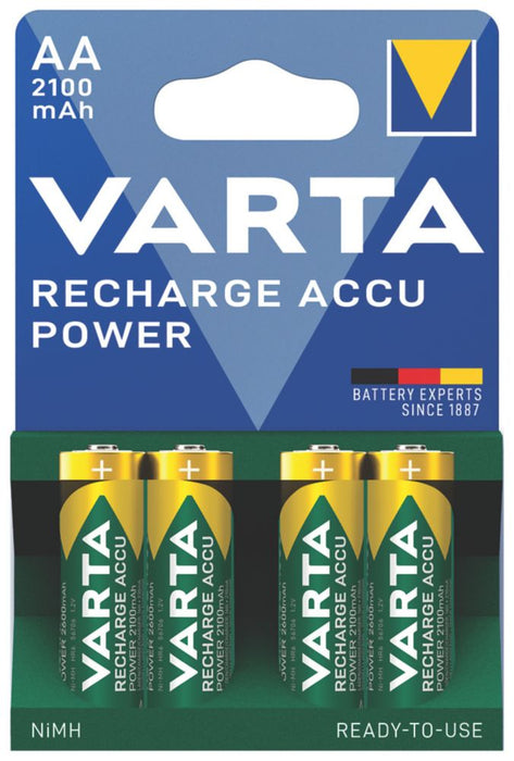 Lot de 4 piles AA rechargeables Varta Ready2Use