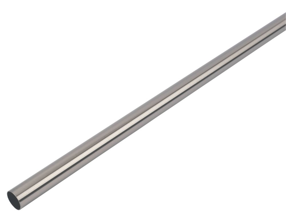 Smith & Locke Round Wardrobe Rail Brushed Nickel 1219mm x 25mm ...