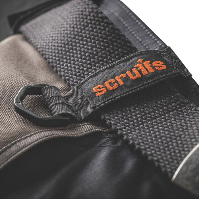 Scruffs Pro Flex Holster, pantalón de trabajo, negro (cintura 32", largo 32")