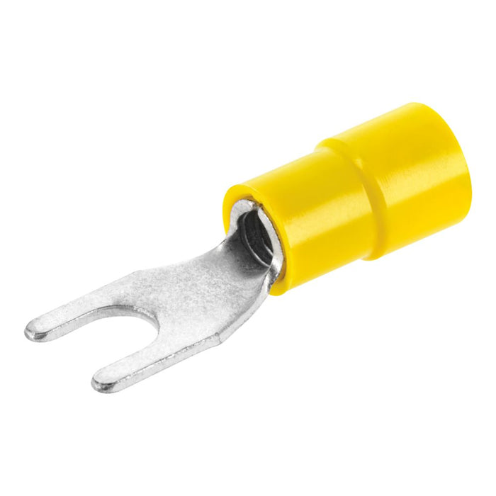 Konektor zaciskany widełkowy Klauke izolowany żółty 11 mm 100 szt.