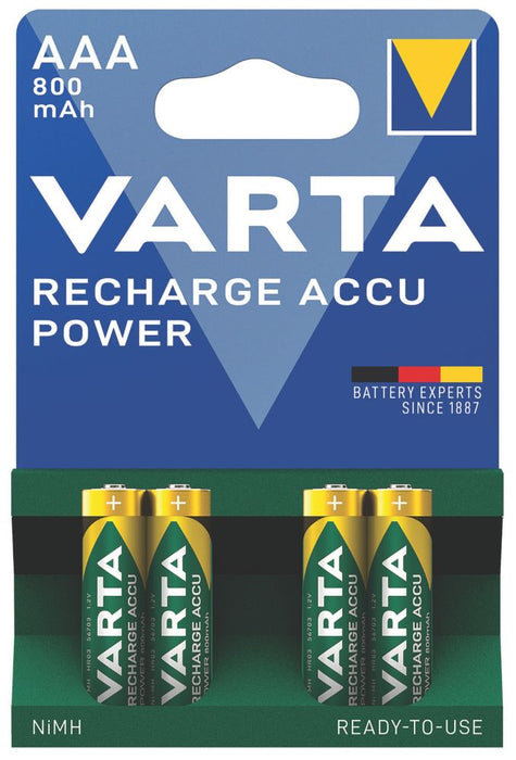 Varta - Pilas recargables Ready2Use AAA, pack de 4
