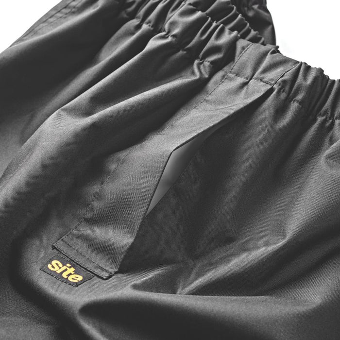 Surpantalon imperméable Site Shoal noir taille M, tour de taille 33-34" et longueur de jambe 32"