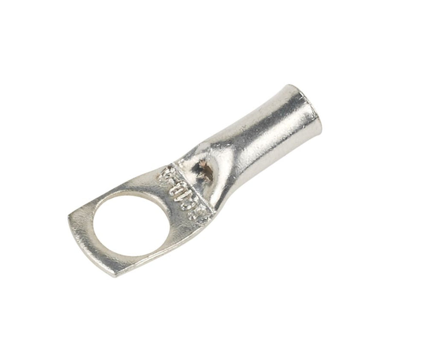 Non-Insulated Metallic 8mm Ring Copper Tube Lug 10 Pack