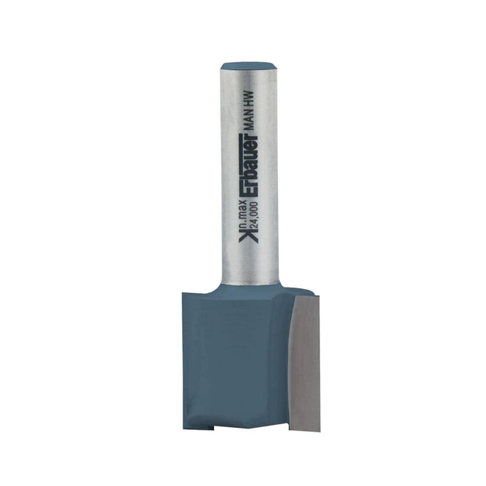Small Router Erbauer Erbauer 8mm Shank Double-Flute Straight Router Cutter 16 x 19mm ...