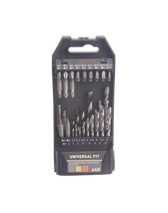 Straight & Hex Shank Mixed Bit Set 40 Pcs