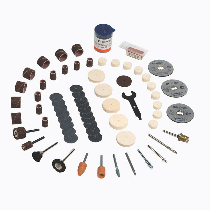 Dremel, kit de accesorios para multiherramientas 723 EZ SpeedClic, 100 piezas