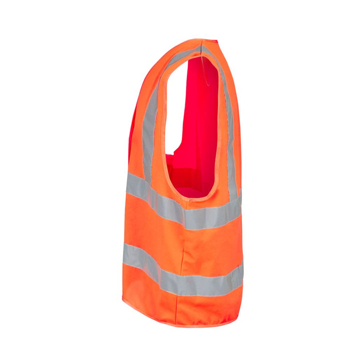 Gilet haute visibilité Site Rushton orange taille L / XL, tour de poitrine 50"
