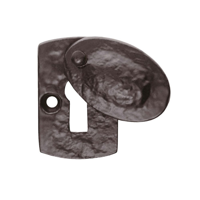 Carlisle Brass - Bocallave de perfil europeo con tapa (individual), negro envejecido, 30 mm