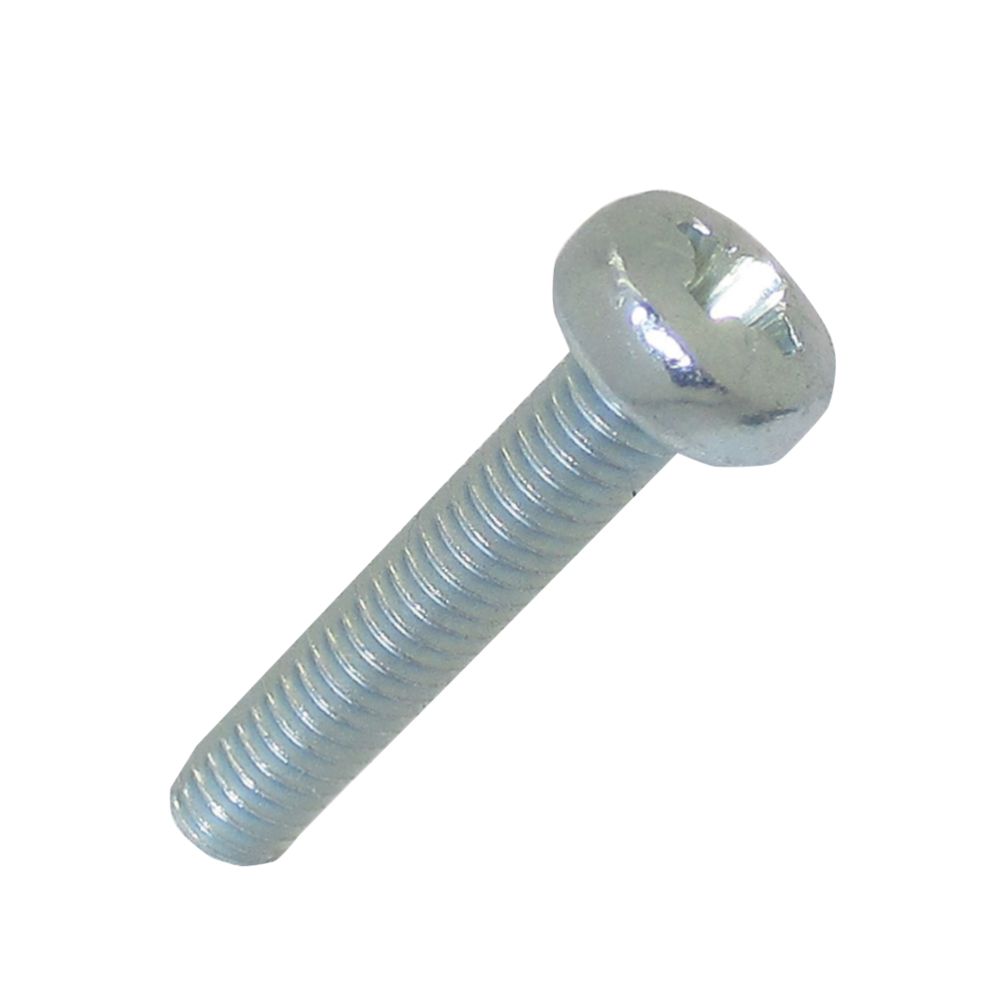 Easyfix Bright Zinc-Plated Pan Machine Screws M4 x 20mm 25 Pack ...