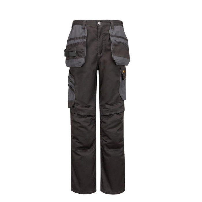 Spodnie z kieszeniami kaburowymi Site Coppell czarno-szare W34 L32