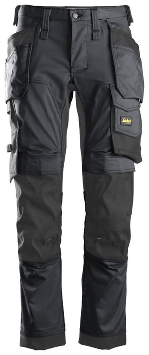 Pantalon extensible Snickers AllroundWork gris/noir, tour de taille 33", longueur de jambe 30", 1 paire