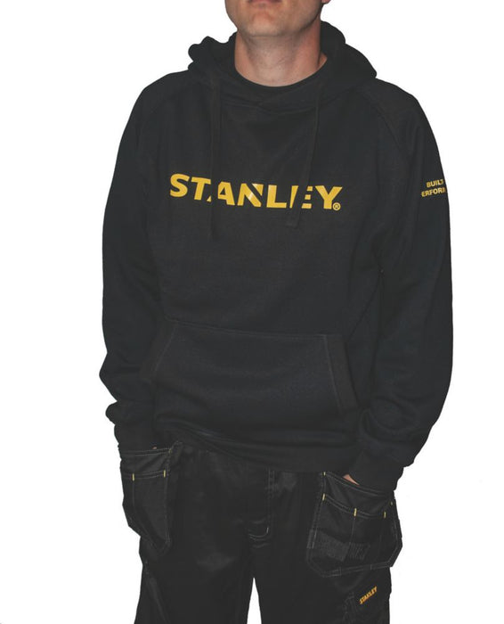 Stanley Montana, sudadera de trabajo con capucha, negro, talla M (pecho 39-41")