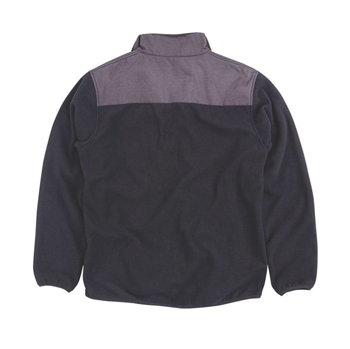 Site Teak, chaqueta de tejido polar, negro, talla XL (pecho 46")
