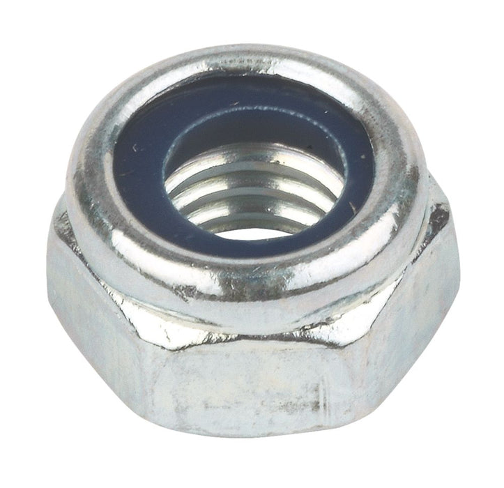 Easyfix BZP Steel Nylon Lock Nuts M8 100 Pack