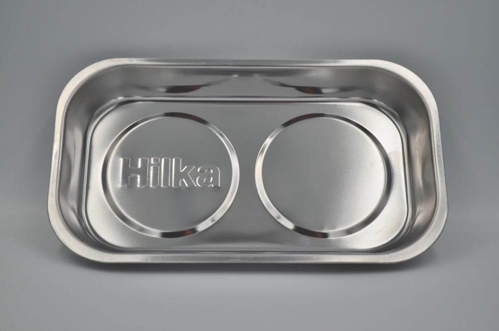 Hilka Pro-Craft - Bandeja magnética de acero inoxidable, 240 mm