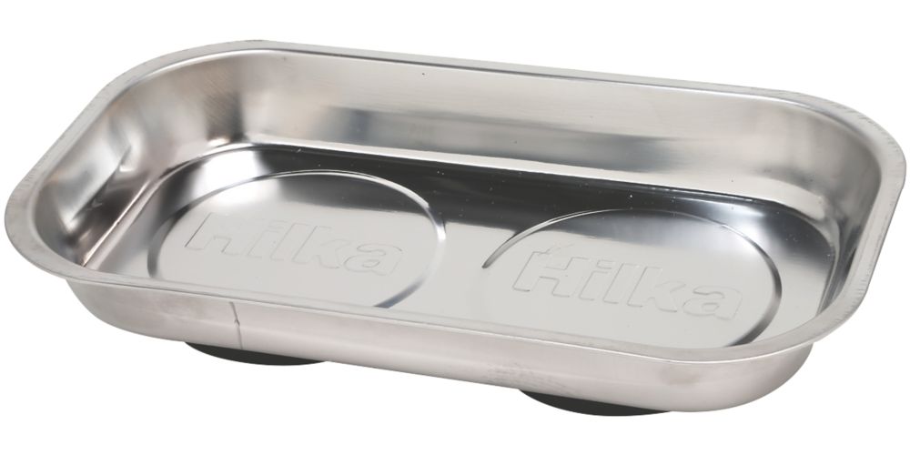 Hilka Pro-Craft - Bandeja magnética de acero inoxidable, 240 mm