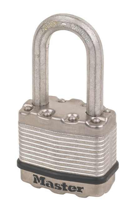 Master Lock Excell - Candado de acero laminado resistente a la intemperie de 45 mm