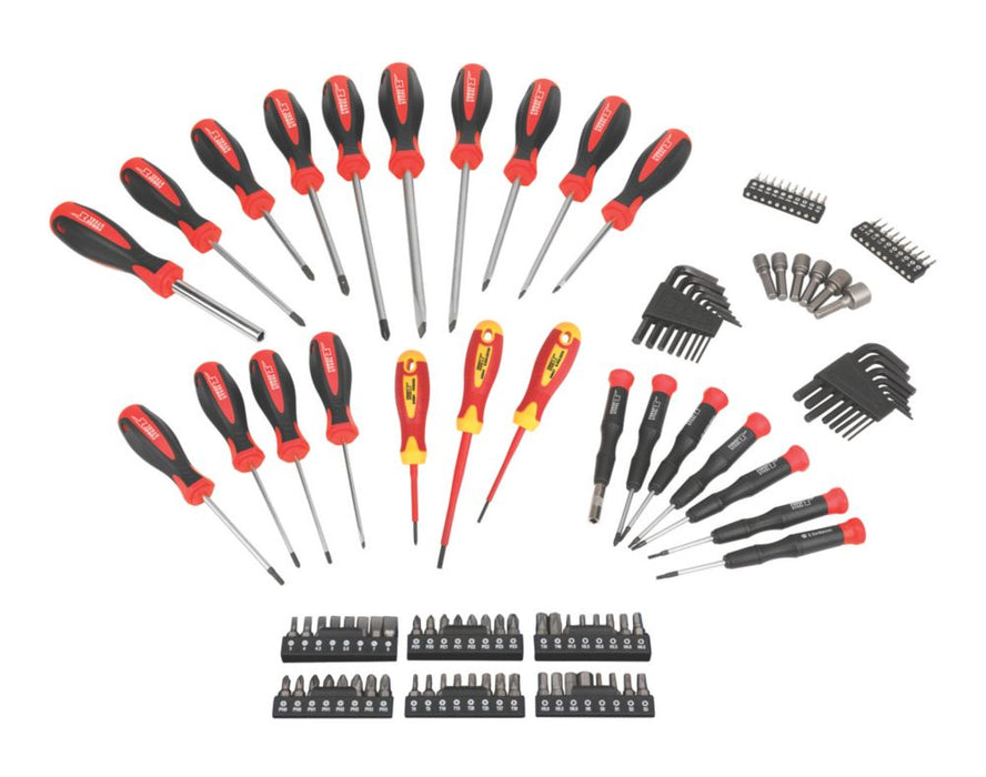 Forge Steel  Mixed Angle Screwdriver Set 112 Pieces