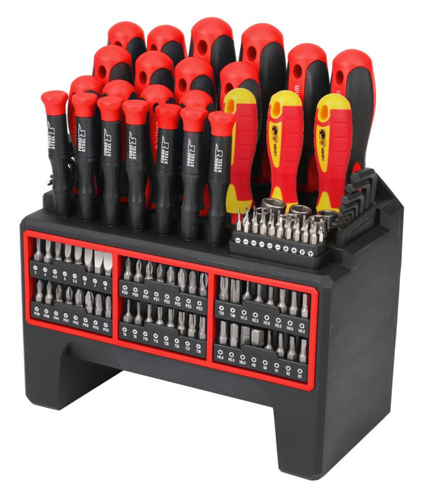 Forge Steel  Mixed Angle Screwdriver Set 112 Pieces