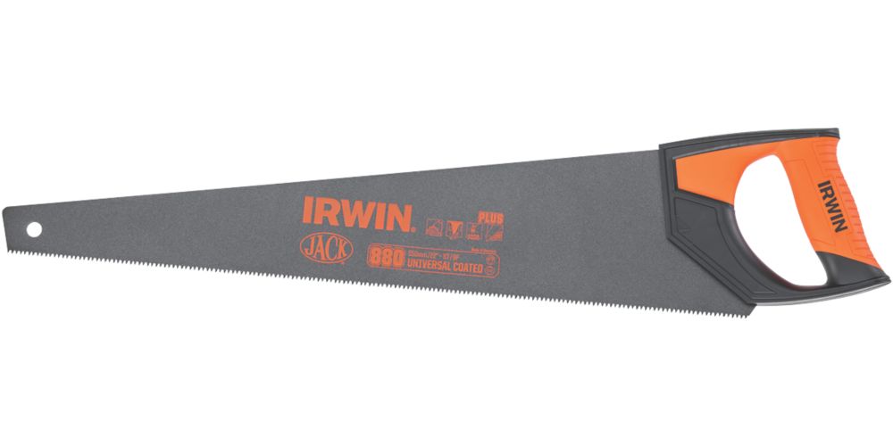 Irwin Jack - Sierra de panel para madera de 8 dientes por pulgada, 22" (550 mm)