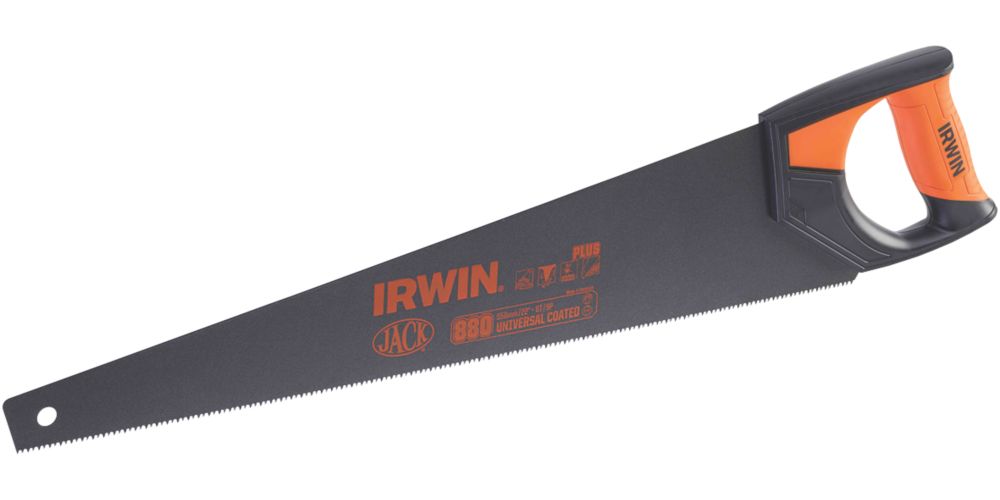 Irwin Jack - Sierra de panel para madera de 8 dientes por pulgada, 22" (550 mm)