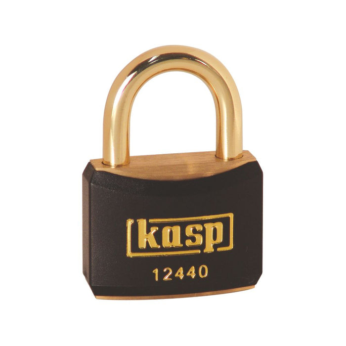 Kasp - Candado de bloqueo negro de 20 mm × 21 mm