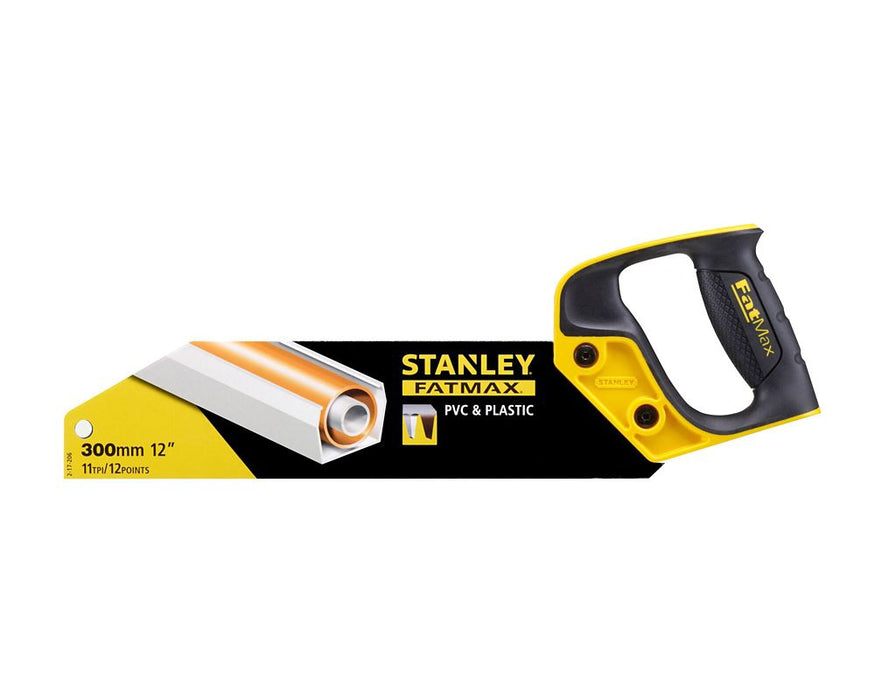 Stanley - Sierra especial para plástico FatMax, 11 dientes por pulgada, 12" (300 mm)