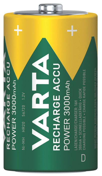 Varta - Pilas recargables Ready2Use D, pack de 2