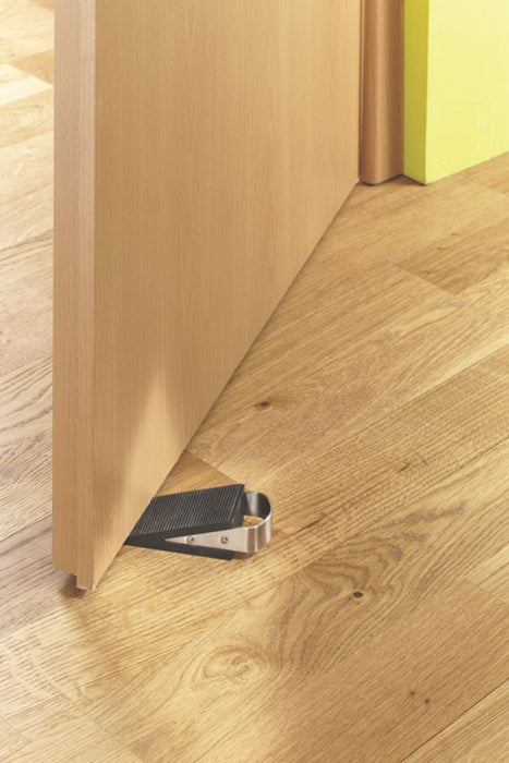 Mottez Triangular Door Stop 120 x 30mm Black