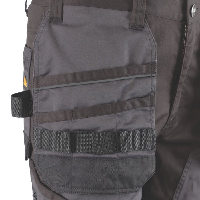 Spodnie elastyczne z kieszeniami kaburowymi Site Bolden szaro-czarne W32 L32