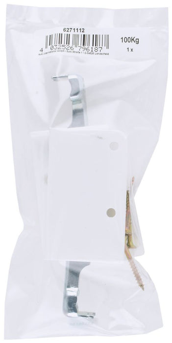 Suki - Soportes de suspensión para armarios, blanco, 64 x 25 x 39 mm, pack de 2