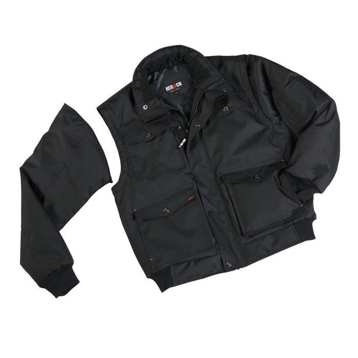 Herock Balder, chaqueta impermeable, negro, talla L (pecho 39")