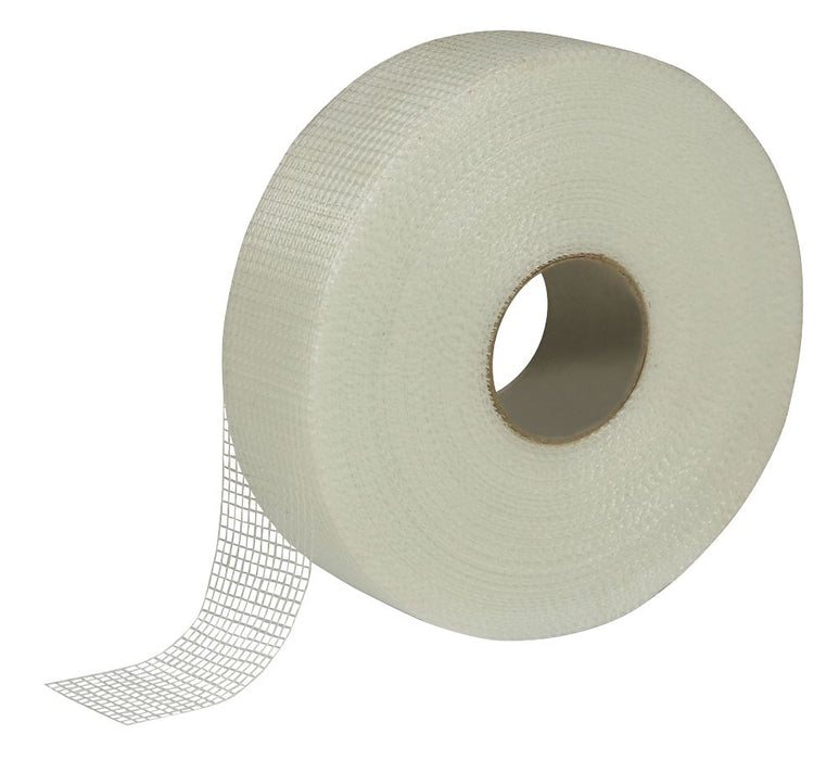 Diall - Cinta de malla de fibra de vidrio blanca de 90 m x 50 mm