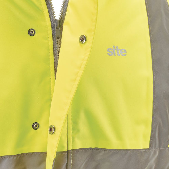 Site Battell, chaqueta de alta visibilidad, amarillo, talla XXL (pecho 55")