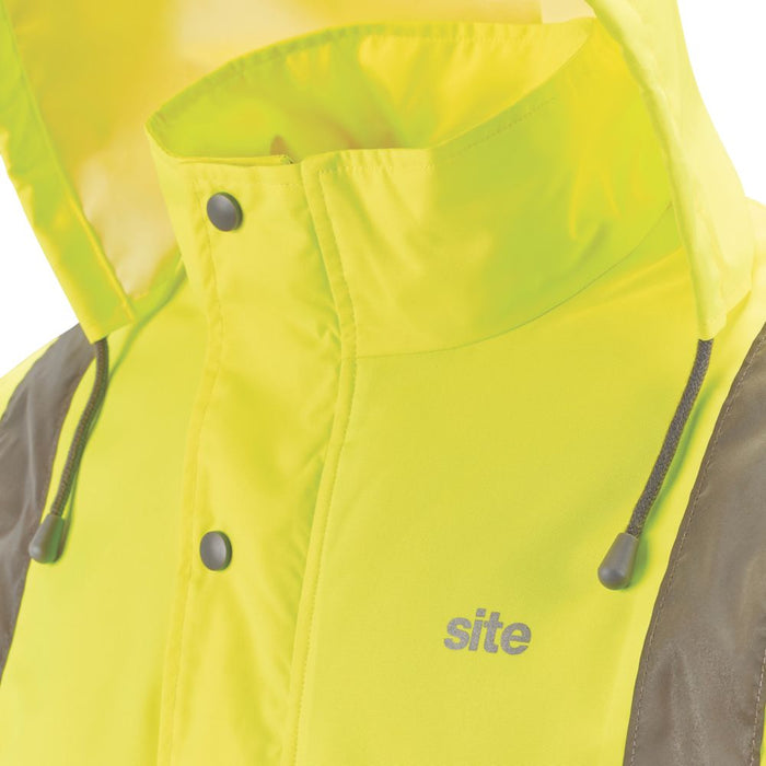 Site Battell, chaqueta de alta visibilidad, amarillo, talla XXL (pecho 55")