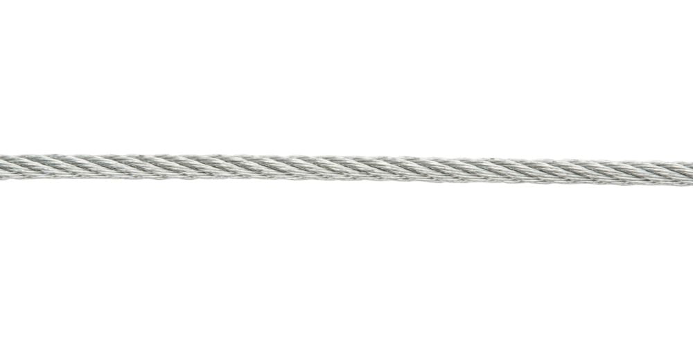 Diall - Cable metálico, color plata, 5 mm x 10 m