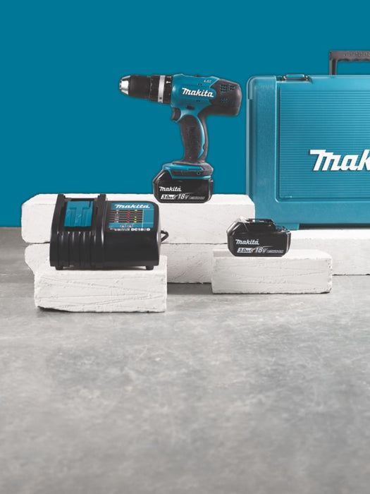 Makita DHP453SFE 18V 2 x 3.0Ah Li-Ion LXT  Cordless Combi Drill