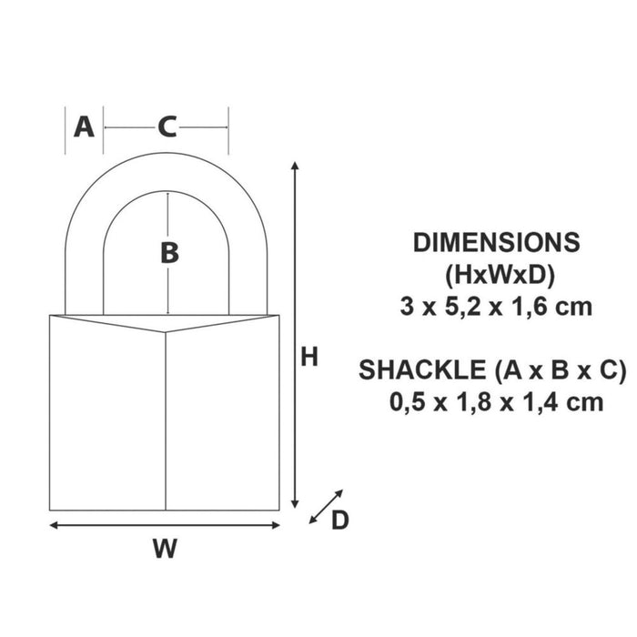 Master Lock 9130EURD  Aluminium  Weatherproof   Wide Solid Padlock 30mm