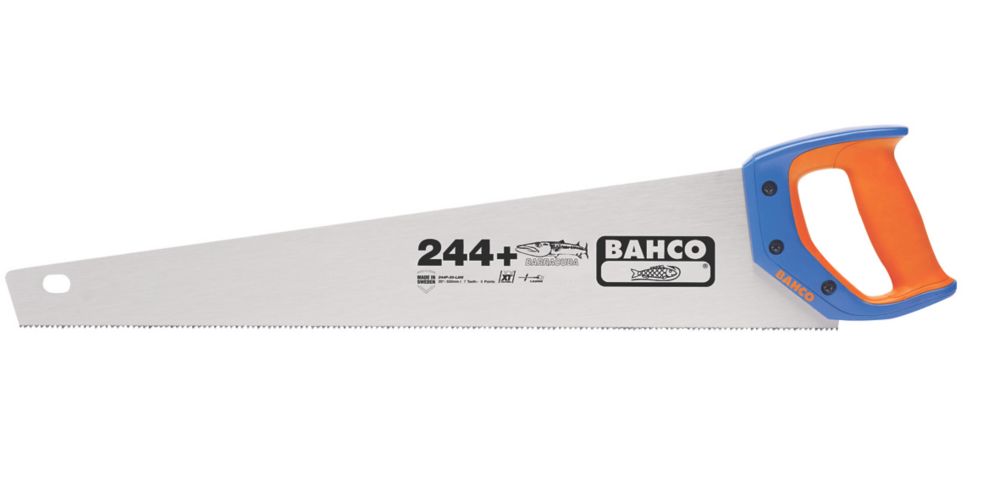 Bahco - Sierra de mano para madera de 7 dientes por pulgada, 22" (550 mm)