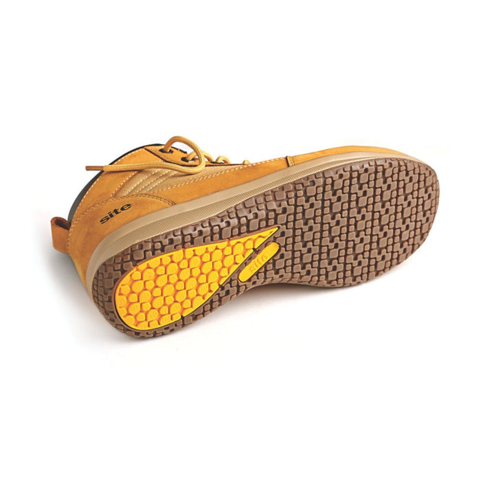 Site Sandstone, botas deportivas de seguridad, color trigo, talla 12