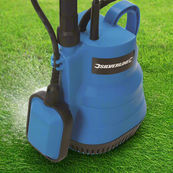 Category image: Blue pump with 'Silverline' branding on a wet grassy background.