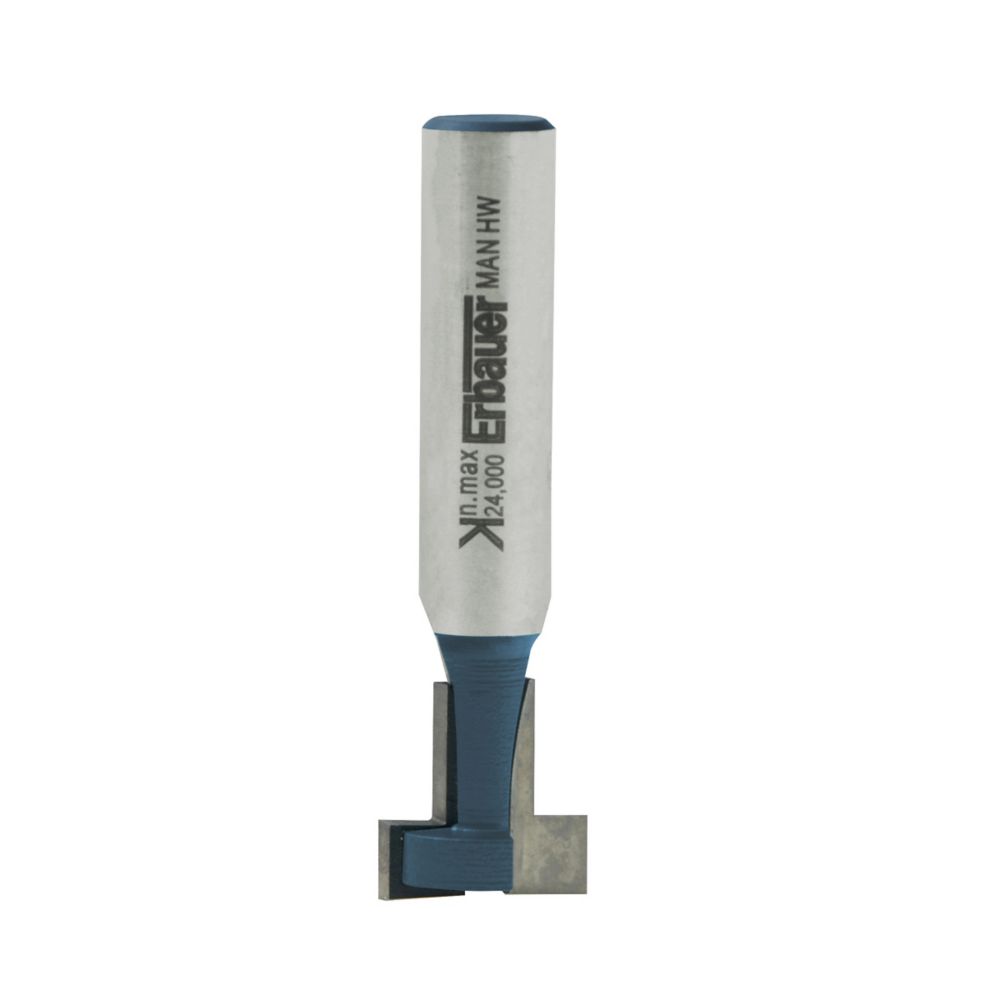 Erbauer 8mm Shank Double-Flute T-Slot Router Cutter 12.7 x 12.7mm ...