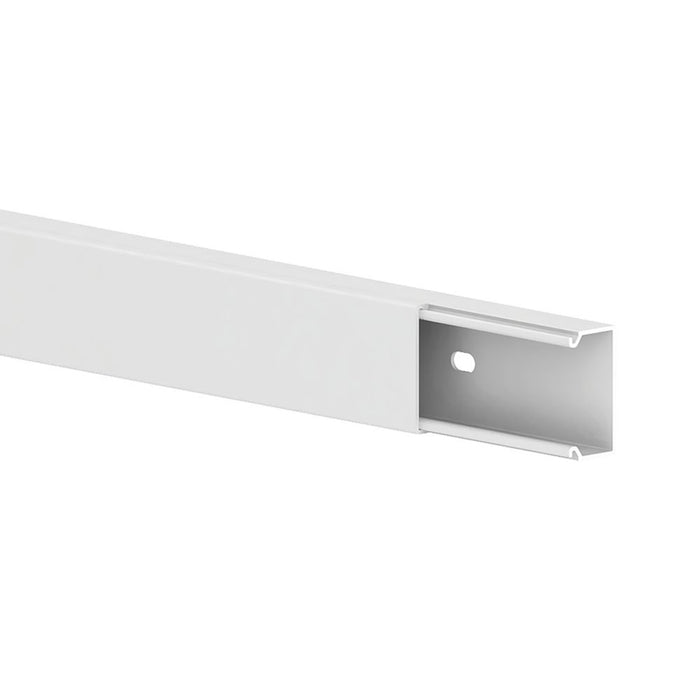 GGK PVC White  Trunking 30mm x 15mm x 1.2m 4 Pieces