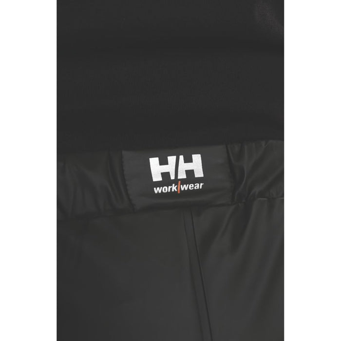 Helly Hansen Voss, pantalón impermeable, negro, talla L, largo 83 cm